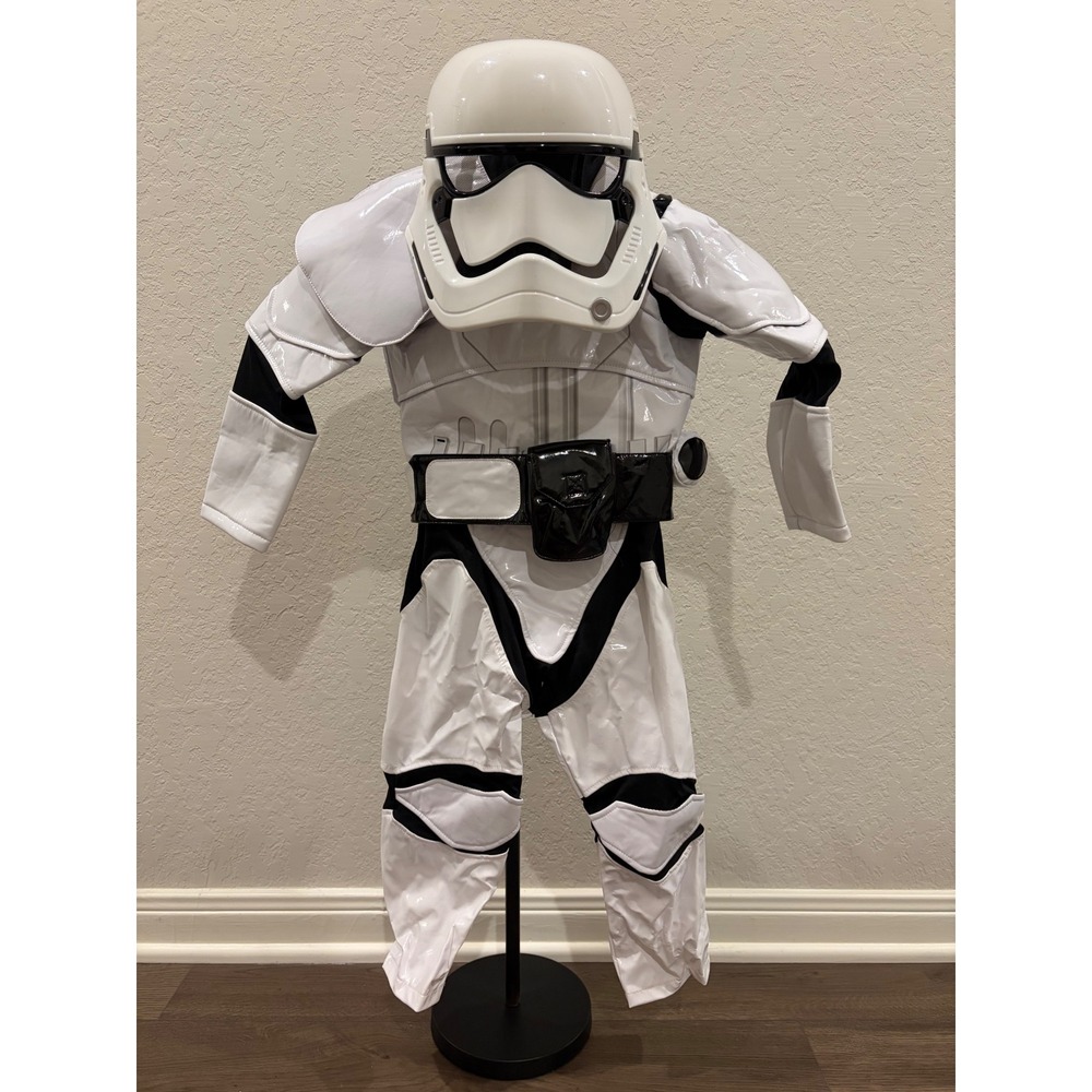 Disney Star Wars Stormtrooper Costume Kids Padded Jumpsuit with Mask White Black